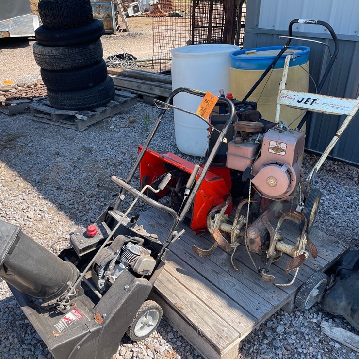 #2484 • (2) Snowblowers and Ariens Jet Tiller