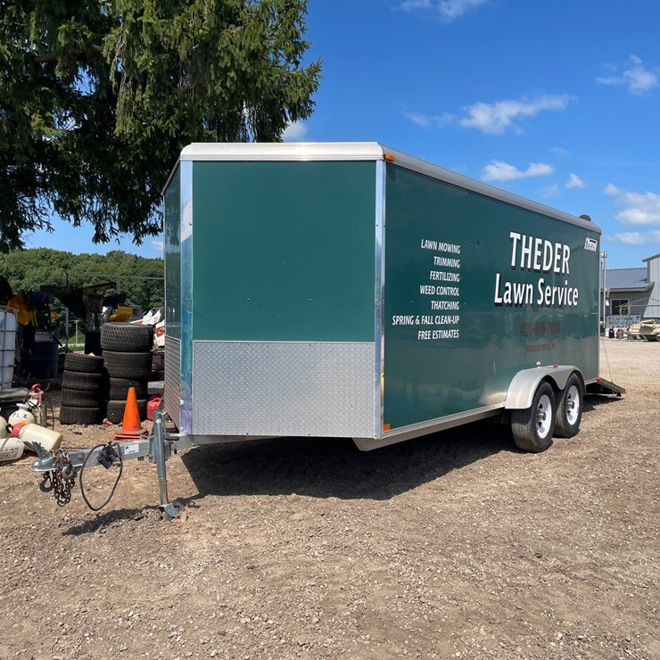 #1147 • 2007 Triton 18' Aluminum Enclosed Trailer, (Has WI Title)