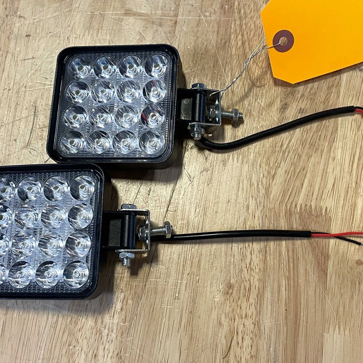 #8551 • (2) LED Worklights, 3-1/2"" Square, 12vdc (PR13)