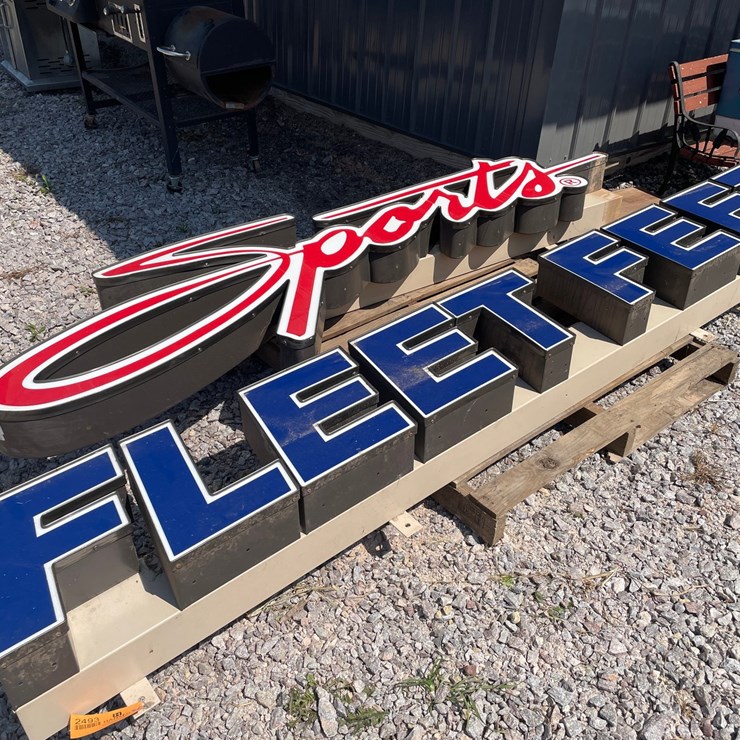 #2493 • Sports and Fleet Feet Light Up Signs