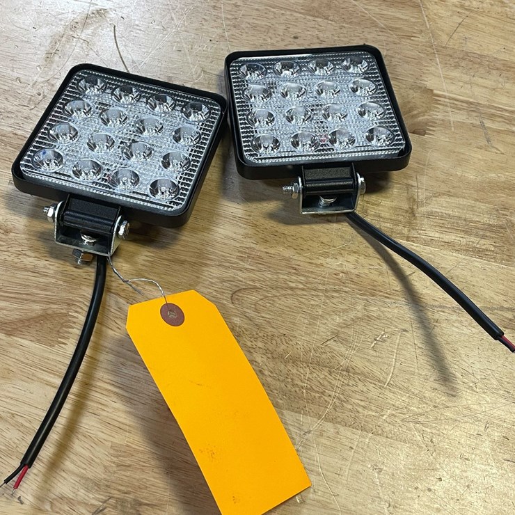 #8553 • (2) LED Worklights, 4" Square, 12vdc (PR13)