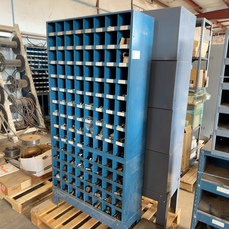 (2) HARDWARE BINS