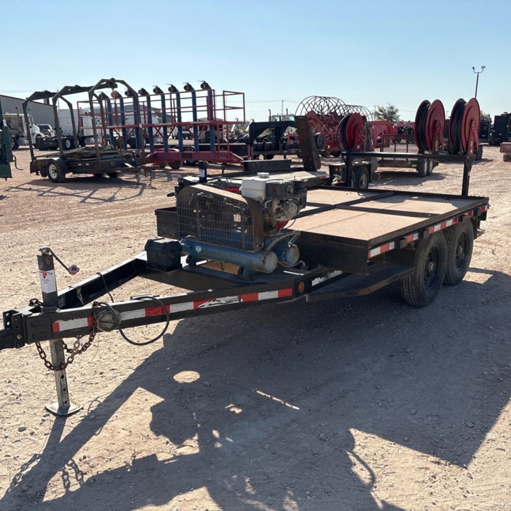 2018 SAGE OIL VAC 12’ X 88” T/A BUMPER PULL LUBE TRAILER