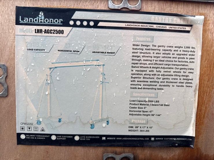 #713-•-land-honor-lhr-agc2500-2500#-capacity-gantry-crane-image-1