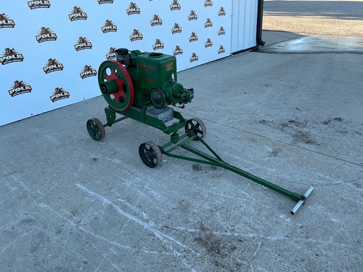 #5067-•-new-idea-no.-2-vari-speed-hit-and-miss-stationary-gas-engine-on-transport-cart-image-7