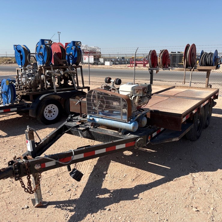 2018 SAGE OIL VAC 12’ X 88” T/A BUMPER PULL LUBE TRAILER