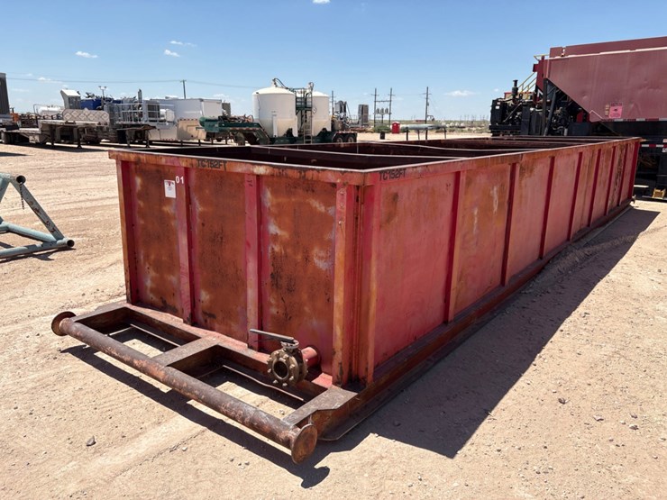 34’-x-8’-x-4’-open-top-fluid-tank,-skidded-image-2