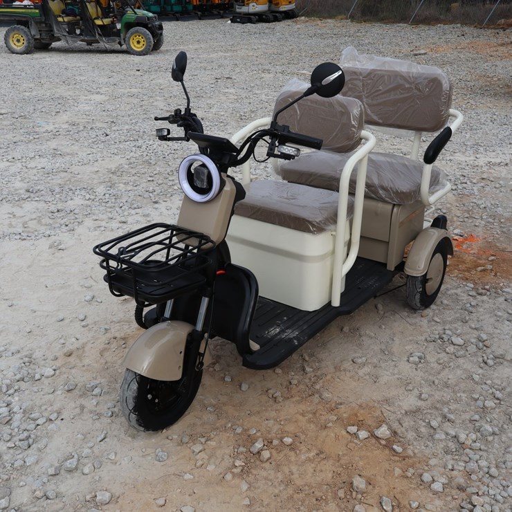 #72 • ELECTRIC TRICYCLE- KHAKI - ASSEMBLY REQUIRED