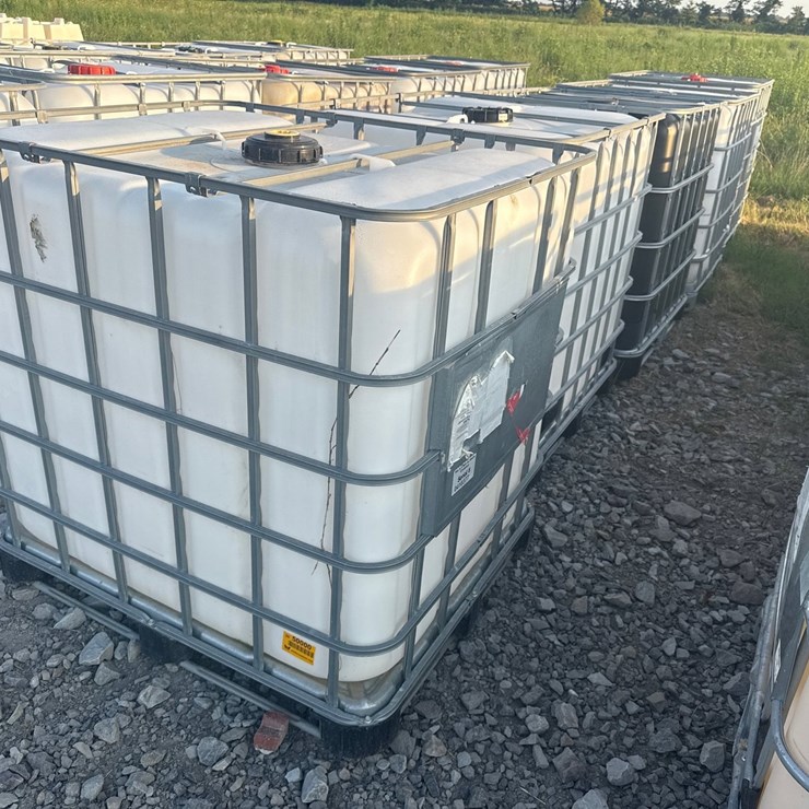 #50000 • Lot of (5) Poly Tanks w/ Cage INV#50000