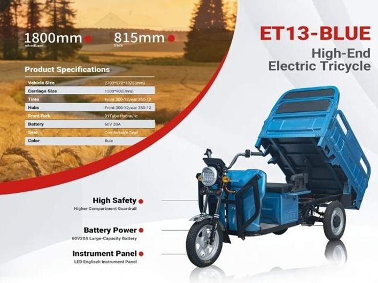 #89-•-electric-tricycle---et13---assembly-required--damaged-motor--please-see-all-photos-image-1