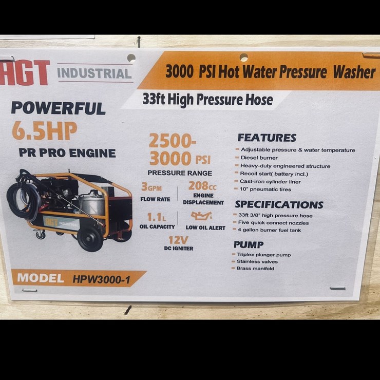#1959 • PRESSURE WASHER- DAMAGED BOX- PLEASE SEE ALL PHOTOS