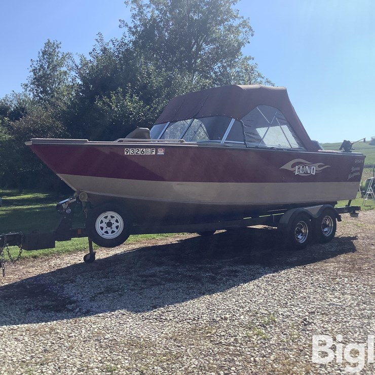 2000 Lund 2150 Baron Magnum Boat & Trailer