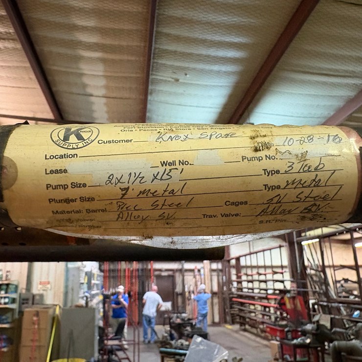 NEW 2” x 1-1/2” x 15’ - 3tube metal PLGR, CS TRIM HARRISON-FISCHER PUMP