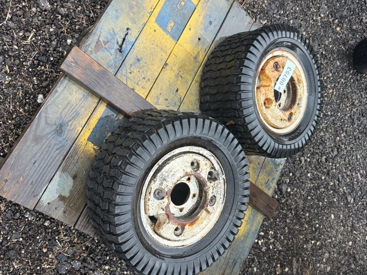 #753-•-pair-of-lawn-tractor-wheels-&-tires-image-1