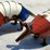 #115-•-metal-art---(2)-small-red,-white-&-blue-armadillos-image-1