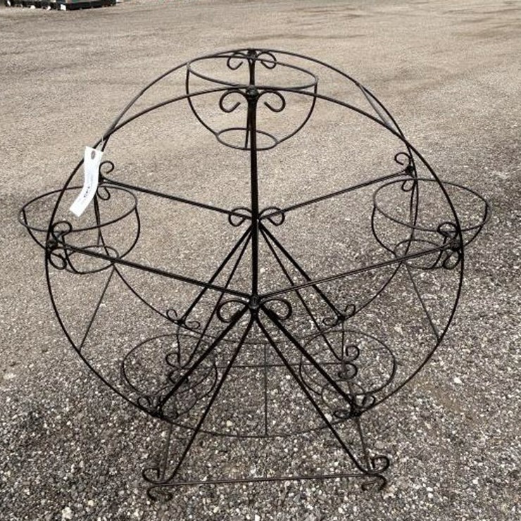 #149 • Metal Art - Carrousel 5-Flower Pot Holder