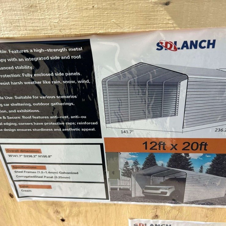 2026 SDLanch SDLC1220 12ft X 20ft High-End Carport