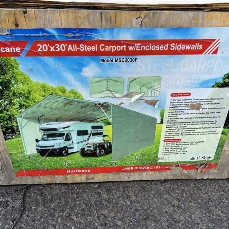 Hurricane MSC2030F Steel Carport