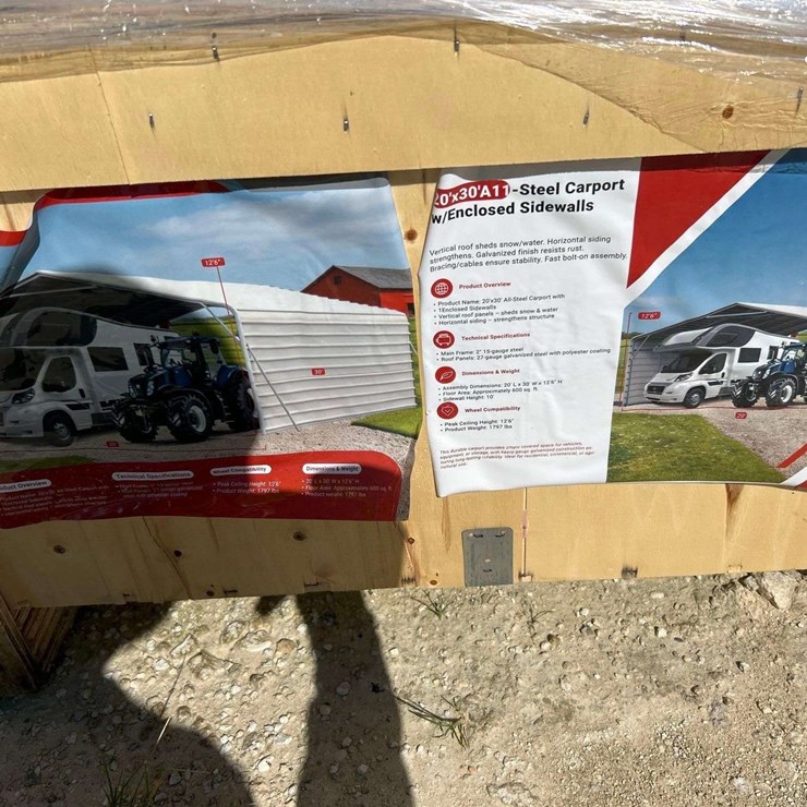 2026 SDLanch SDLC2030FT 20ft X 30ft High-End Carport