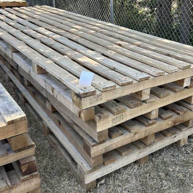 #98 • (4) Wooden Pallets 52" x 148-1/2" x 6-1/2"