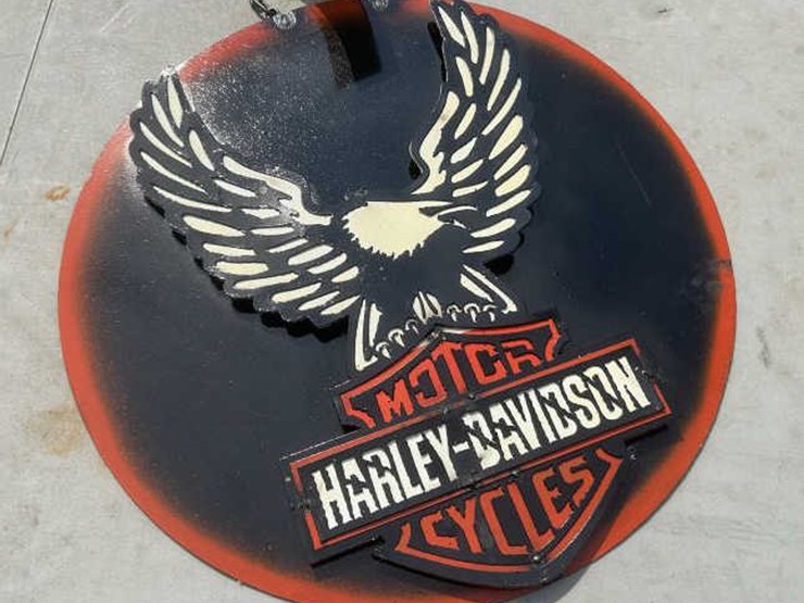 #157-•-metal-art---harley-davidson-motorcycle-sign-image-1