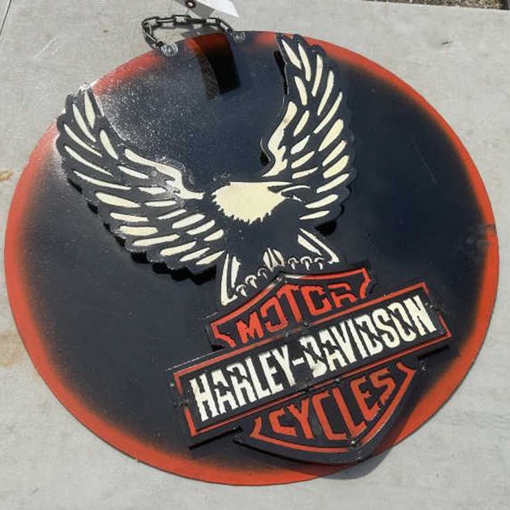#157 • Metal Art - Harley-Davidson Motorcycle Sign