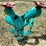 #116-•-metal-art---medium-blue-cactus-w/coral-flowers-image-1