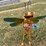 #119-•-metal-art---stand-up-dragon-fly-w/bouquet-flowers-image-3