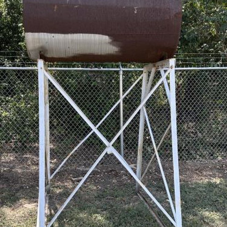 #196 • 500 Gallon Gavity Diesel Tank on Stand