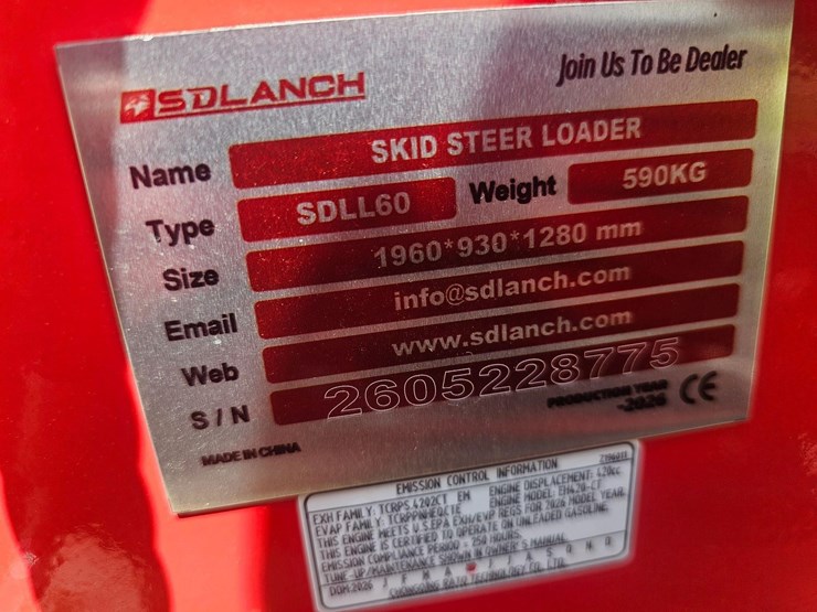 unused-sd-launch-sdll60-mini-skid-steer-image-6