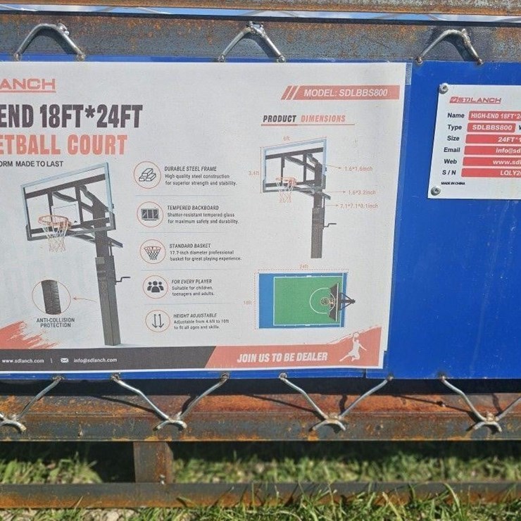 SDLaunch High End 18'x24' Basketball Court.