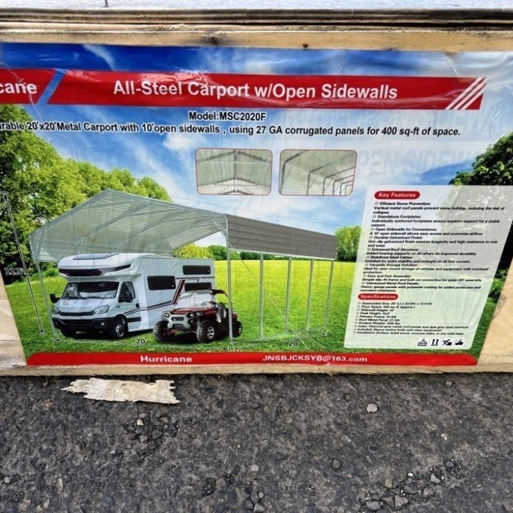 Hurricane MSC2020F Steel Carport