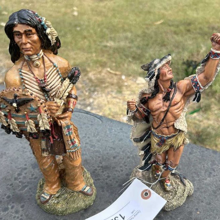 #132 • (2) Indian Statue