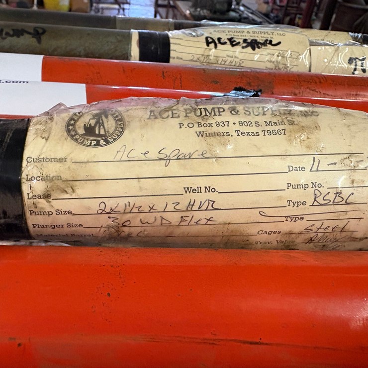 NEW HF 2” x 1-1/2” x 12’, 30 WD FLEX, HVR, CS TRIM DOWNHOLE PUMP