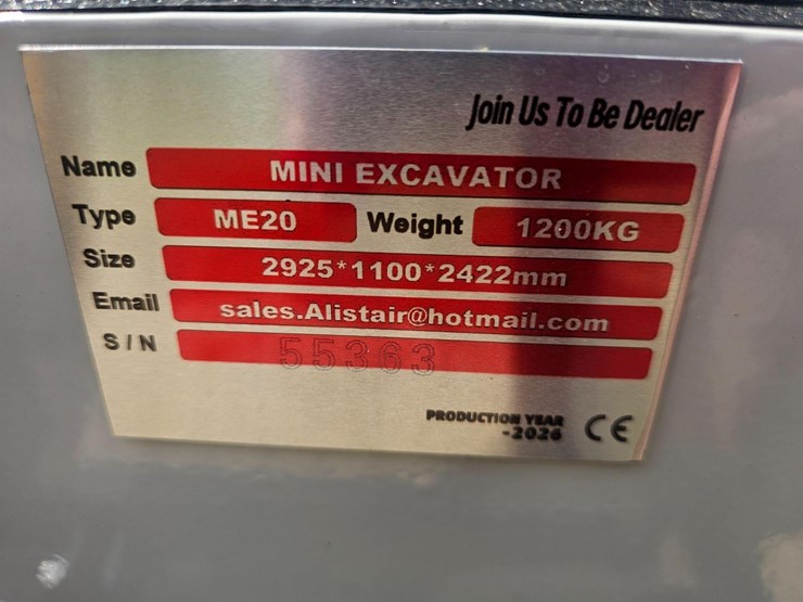 unused-sd-launch-me20-mini-excavator-image-9