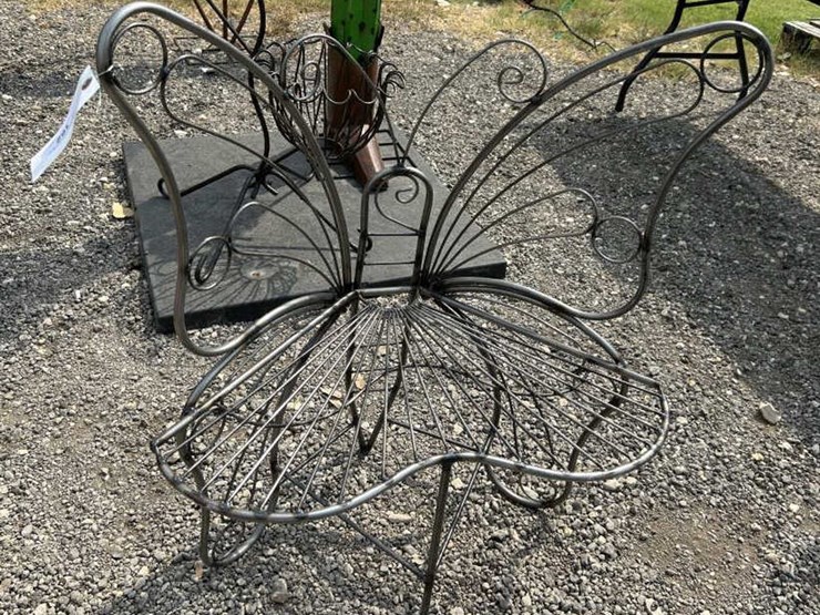 #162-•-metal-art---butterfly-bench-image-1