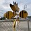 #139-•-metal-art---bumble-bee-spinner---in-ground-image-2