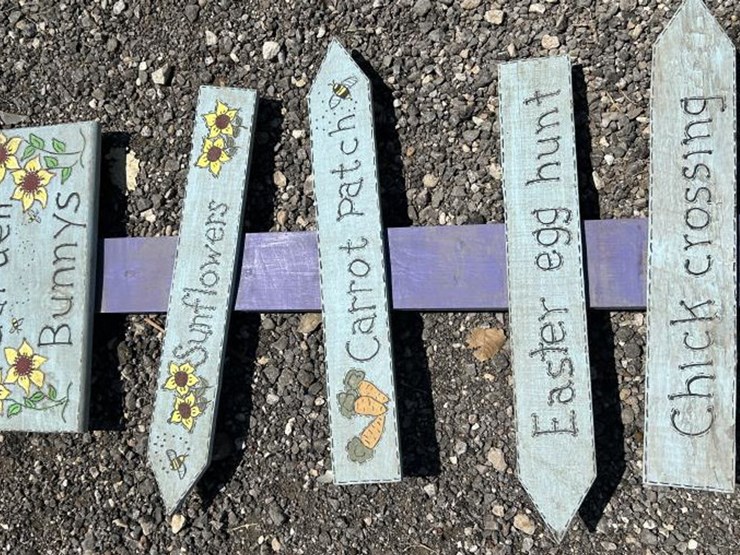 #78-•-custom-wood-art---garden-bunny's-sign,-sunflowers,-image-2