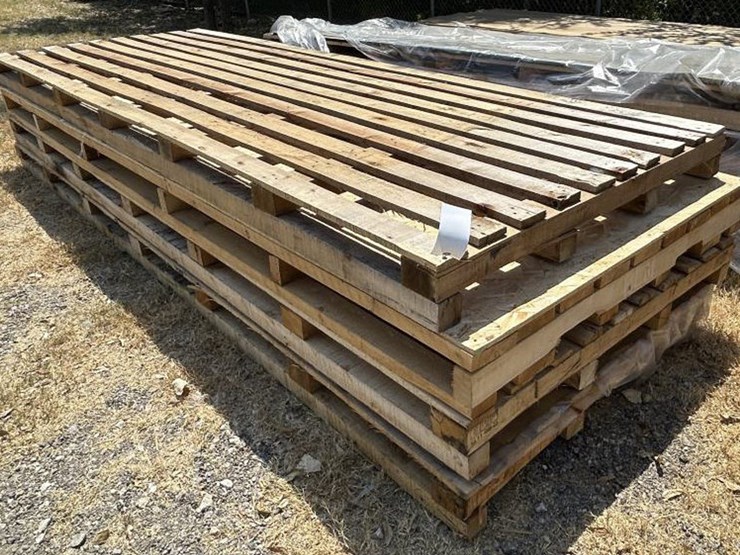#106-•-(4)-wooden-pallets-52"-x-148-1/2"-x-6-1/2"-image-1