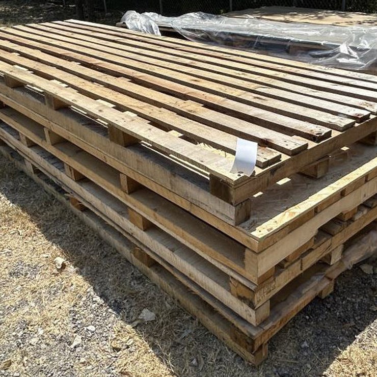 #106 • (4) Wooden Pallets 52" x 148-1/2" x 6-1/2"