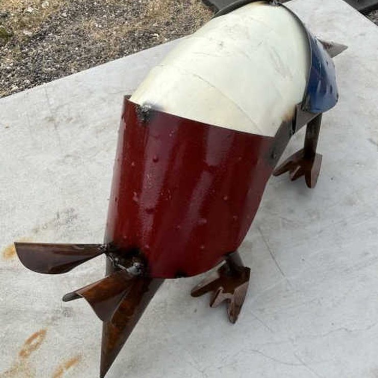 #144 • Metal Art - Large Texas Armadillo