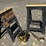 #87-•-(2)-folding-sawhorse-w/-tool-bag-w/-tools-&-saw-image-1