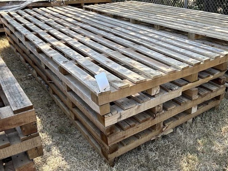 #99-•-(4)-wooden-pallets-52"-x-148-1/2"-x-6-1/2"-image-1