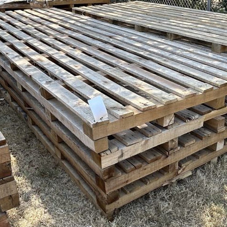 #99 • (4) Wooden Pallets 52" x 148-1/2" x 6-1/2"