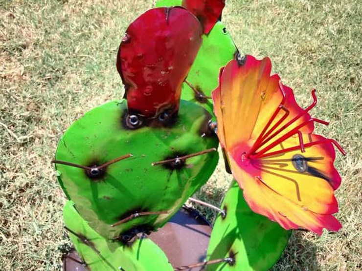 #113-•-metal-art---medium-green-cactus-w/orange-&-image-2