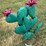 #123-•-metal-art---medium-cactus-w/pink-flowers-image-1