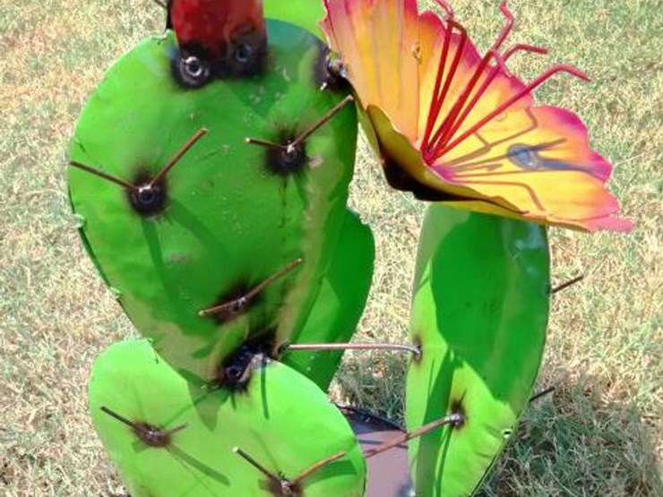 #113-•-metal-art---medium-green-cactus-w/orange-&-image-1