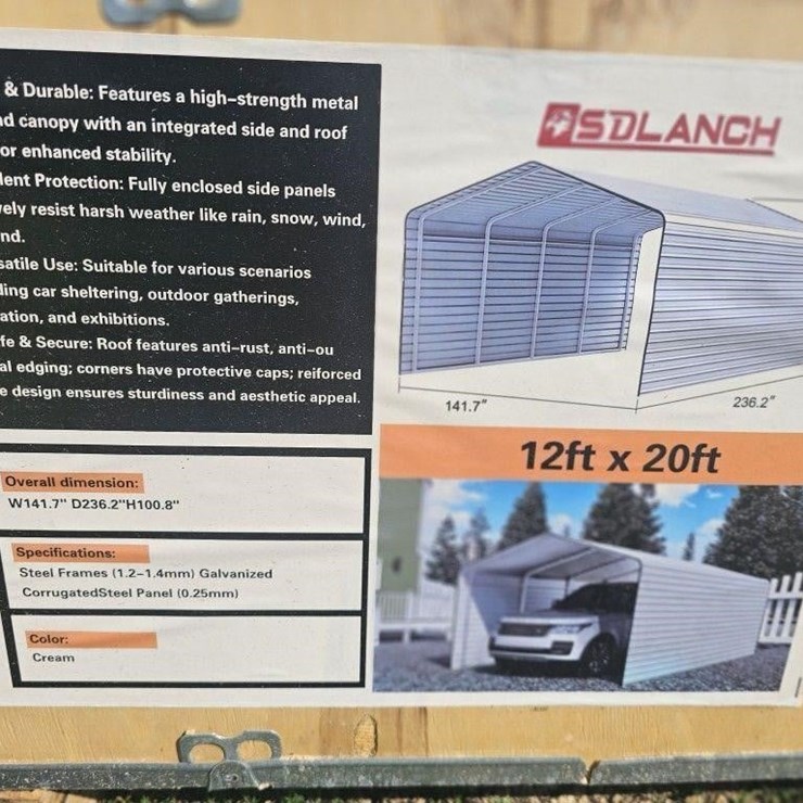 SD Launch 12'x20' Carport