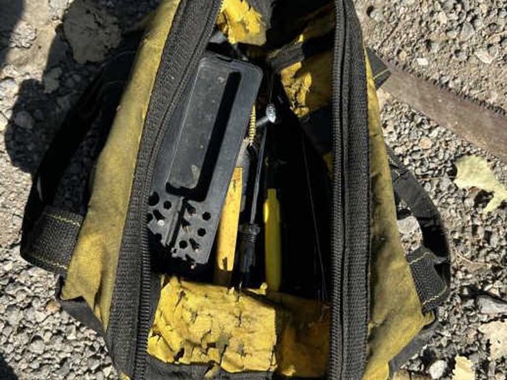 #87-•-(2)-folding-sawhorse-w/-tool-bag-w/-tools-&-saw-image-5
