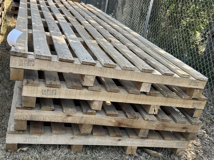 #98-•-(4)-wooden-pallets-52"-x-148-1/2"-x-6-1/2"-image-2